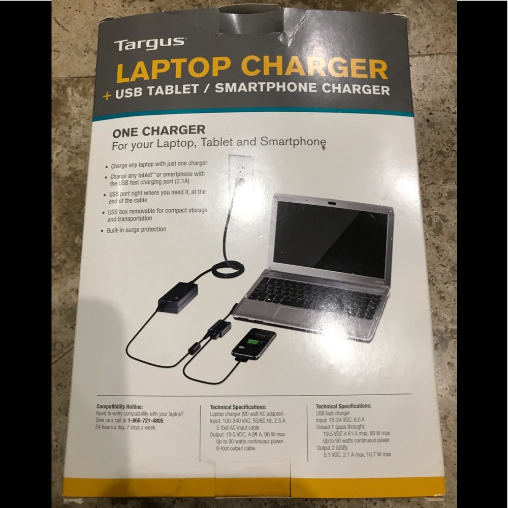 Targus Universal 90 W Laptop Power Adapter